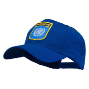 United Nations Flag Shield Patched Cap