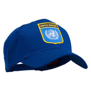 United Nations Flag Shield Patched Cap