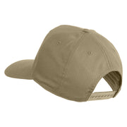 USS Los Angeles SSN 688 Blue Patched Solid Cotton Twill 5 Panel Prostyle Snap Cap - Khaki OSFM
