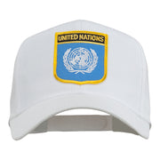 United Nations Flag Shield Patched Cap