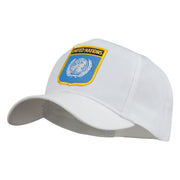 United Nations Flag Shield Patched Cap