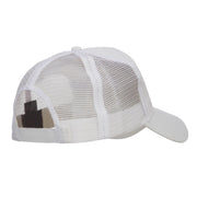 Gold American Flag Patched Mesh Cap