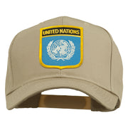 United Nations Flag Shield Patched Cap