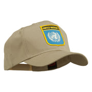 United Nations Flag Shield Patched Cap