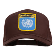 United Nations Flag Shield Patched Cap