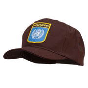 United Nations Flag Shield Patched Cap