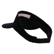 Sabertooth Embroidered Brushed Cotton Sandwich Visor - Black-White OSFM