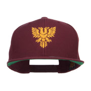 Double Headed Eagle Embroidered Snapback Cap