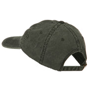 Idaho State Map Embroidered Washed Cotton Cap