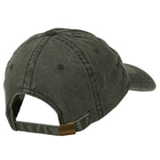 Idaho State Map Embroidered Washed Cotton Cap