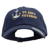 Anchor Navy Veteran Embroidered Unstructured Low Profile 6 panel Cotton Cap - Navy OSFM