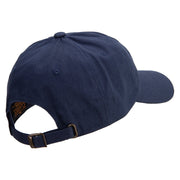 Anchor Navy Veteran Embroidered Unstructured Low Profile 6 panel Cotton Cap - Navy OSFM