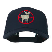 Deer Hunting Embroidered Mesh Back Cap