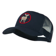 Deer Hunting Embroidered Mesh Back Cap