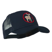 Deer Hunting Embroidered Mesh Back Cap