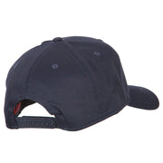 Dad with Military Dog Tags Embroidered Solid Cotton Pro Style Cap