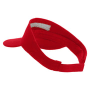 Sabertooth Embroidered Brushed Cotton Sandwich Visor - Red-White OSFM