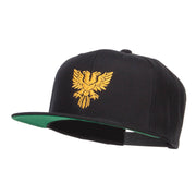 Double Headed Eagle Embroidered Snapback Cap