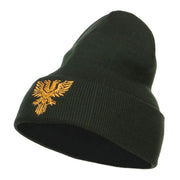 Double Headed Eagle Embroidered Long Beanie