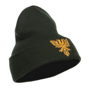 Double Headed Eagle Embroidered Long Beanie