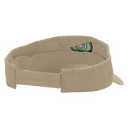 Sweet Fresh Kiwi Embroidered Pro Style Cotton Twill Washed Visor - Khaki OSFM