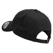 Anchor Navy Veteran Embroidered Unstructured Low Profile 6 panel Cotton Cap - Black OSFM