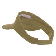 Sabertooth Embroidered Brushed Cotton Sandwich Visor - Khaki-Black OSFM