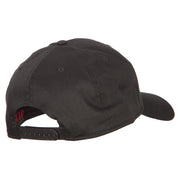 Dad with Military Dog Tags Embroidered Solid Cotton Pro Style Cap