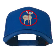 Deer Hunting Embroidered Mesh Back Cap