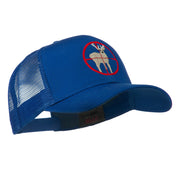 Deer Hunting Embroidered Mesh Back Cap