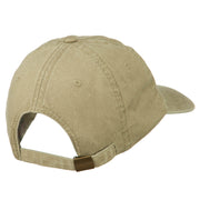 Idaho State Map Embroidered Washed Cotton Cap