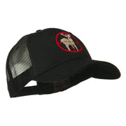 Deer Hunting Embroidered Mesh Back Cap