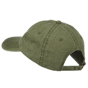 Idaho State Map Embroidered Washed Cotton Cap