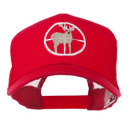 Deer Hunting Embroidered Mesh Back Cap