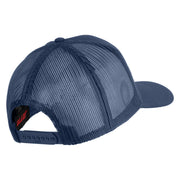 1st Armored Division Old Ironsides Patched Solid Cotton Twill Mesh Prostyle Cap - Navy OSFM