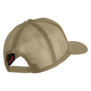 1st Armored Division Old Ironsides Patched Solid Cotton Twill Mesh Prostyle Cap - Khaki OSFM