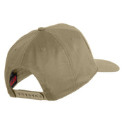 USS Arizona BB 39 Blue Patched Solid Cotton Twill 5 Panel Prostyle Snap Cap - Khaki OSFM