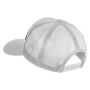 1st Armored Division Old Ironsides Patched Solid Cotton Twill Mesh Prostyle Cap - White OSFM