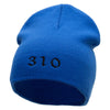 310 Embroidered 8 inch Acrylic Short Blank Beanie - Royal OSFM