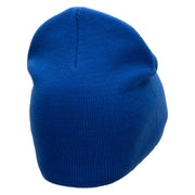 310 Embroidered 8 inch Acrylic Short Blank Beanie - Royal OSFM