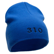 310 Embroidered 8 inch Acrylic Short Blank Beanie - Royal OSFM