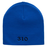 310 Embroidered 8 inch Acrylic Short Blank Beanie - Royal OSFM