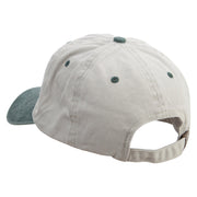 Confuse Emoji Embroidered Pigment Dyed Wash Cap - Beige-Green OSFM