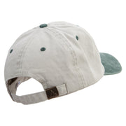 Confuse Emoji Embroidered Pigment Dyed Wash Cap - Beige-Green OSFM