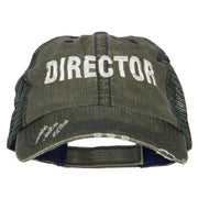 Director Embroidered Low Profile Mesh Cap