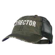 Director Embroidered Low Profile Mesh Cap