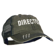 Director Embroidered Low Profile Mesh Cap