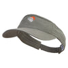 Artistic Style Salmon Logo Embroidered Pro Style Cotton Twill Washed Visor - Olive OSFM