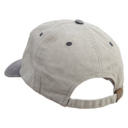 Confuse Emoji Embroidered Pigment Dyed Wash Cap - Beige-Black OSFM