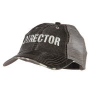 Director Embroidered Low Profile Mesh Cap